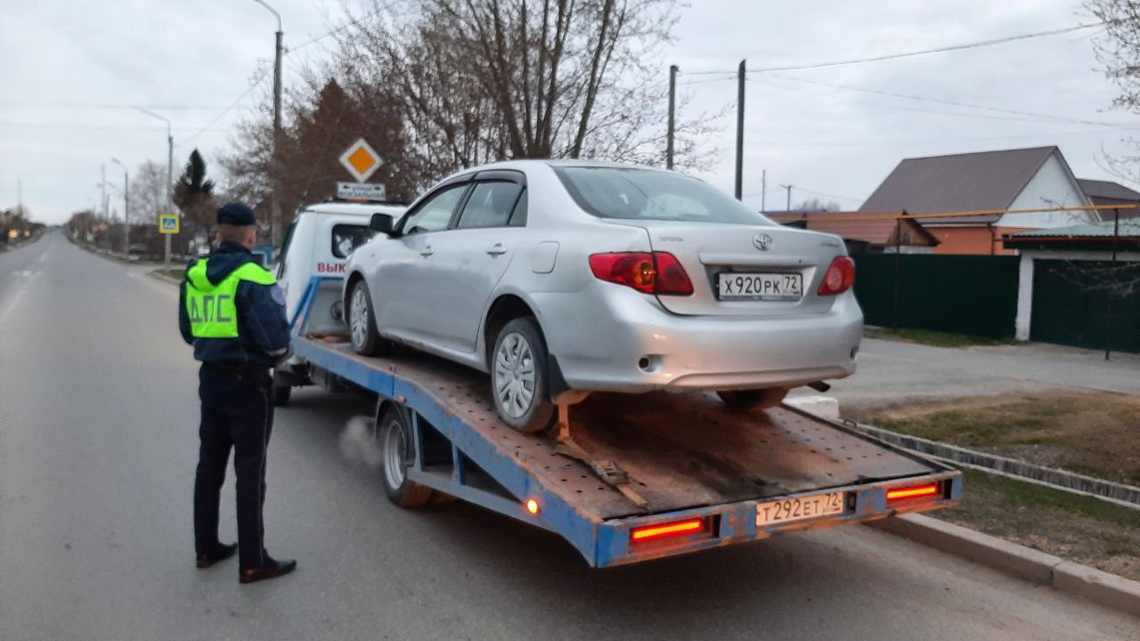 В Ялуторовске задержали нетрезвую автоледи без прав